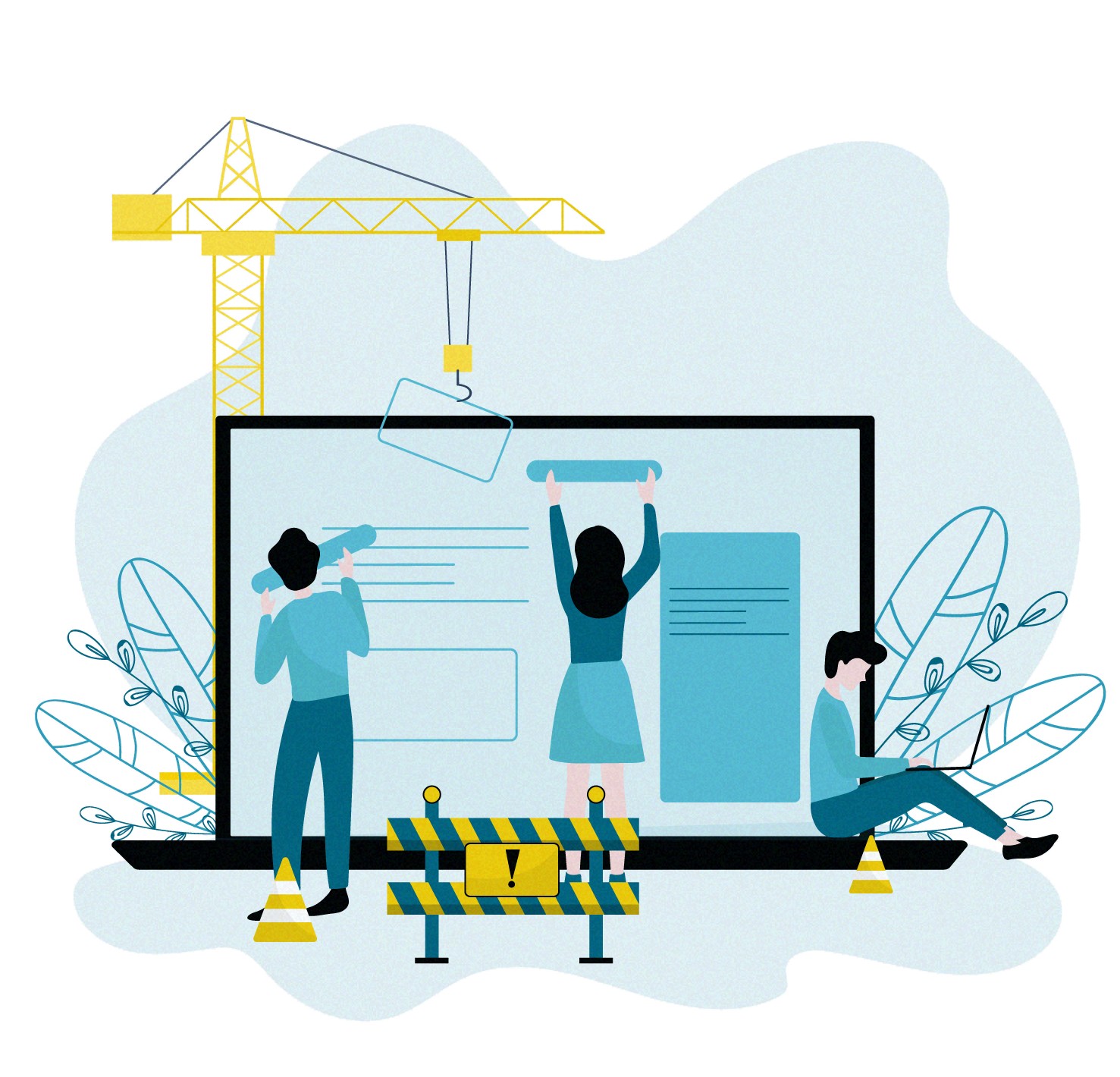 Illustration de notre site en construction
